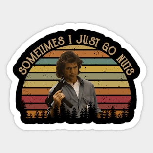 Lethal Weapon Movie Martin Riggs Vintage Sticker